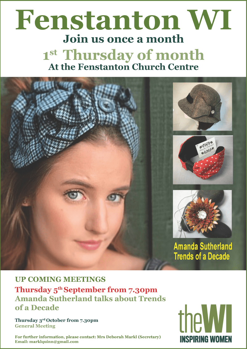 Fenstanton WI meeting 5th September 2019