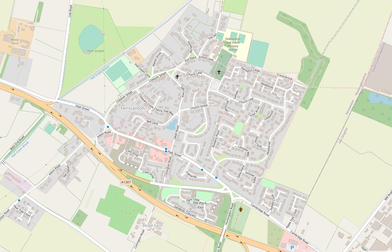 Fenstanton map